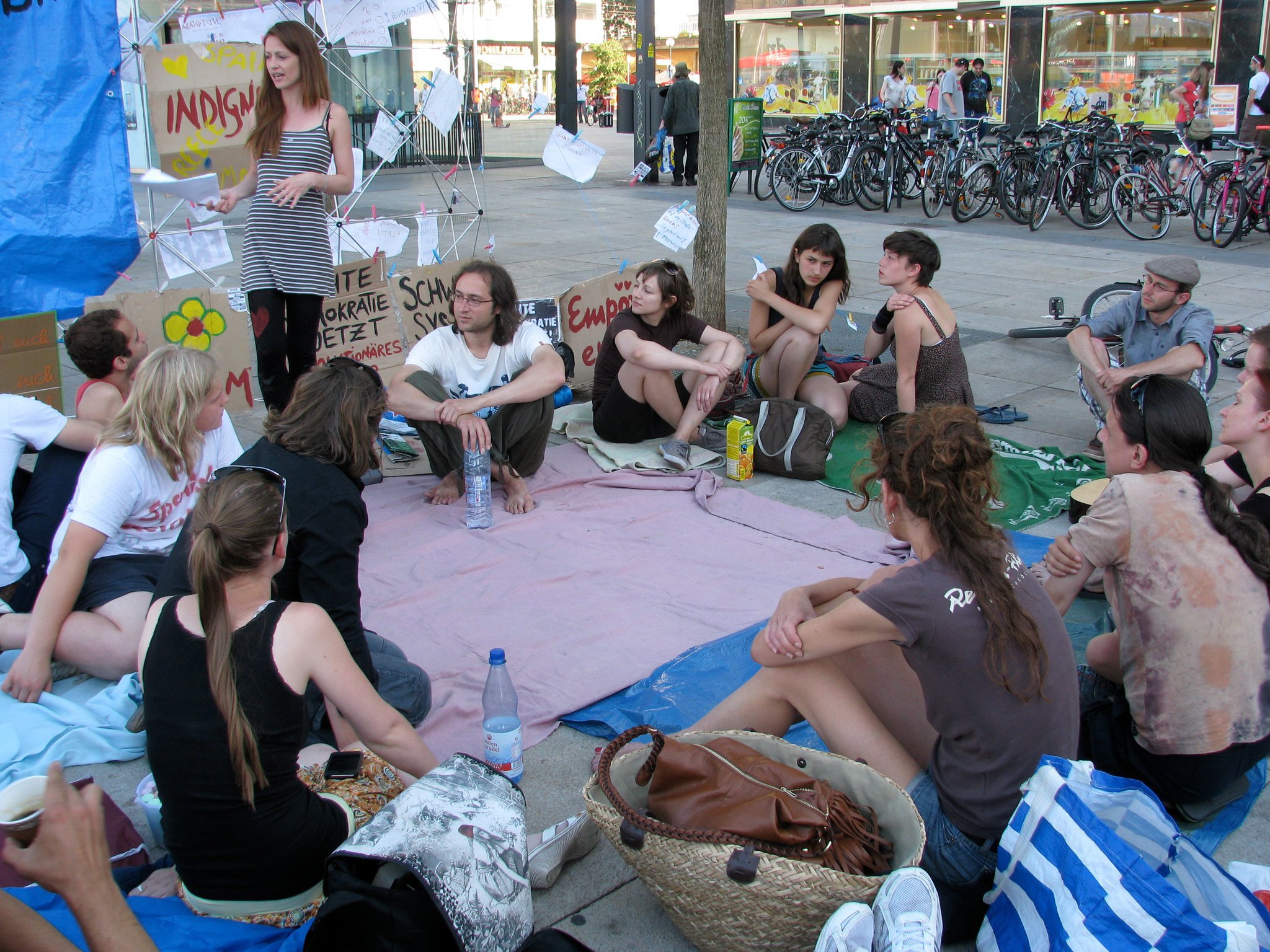 Das Echte Demokratie Jetzt!-Camp in Berlin
