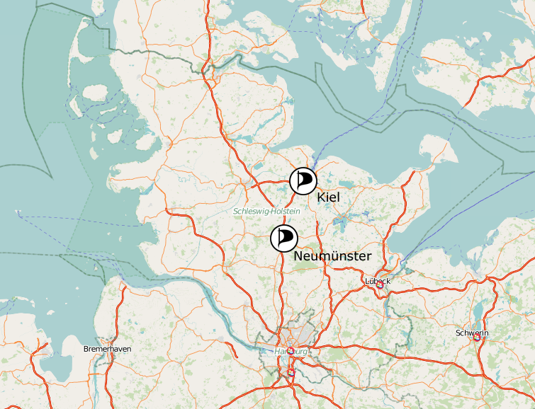 Mögliche Orte für den BPT12.1 | CC-BY-SA 2.0 Openstreetmap.de