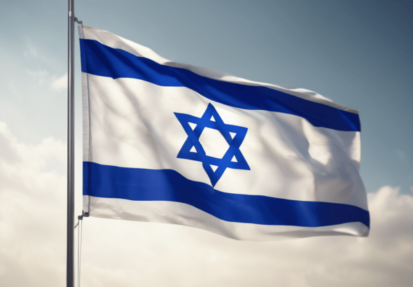 Israelische Flagge (StableDiffusionXL)