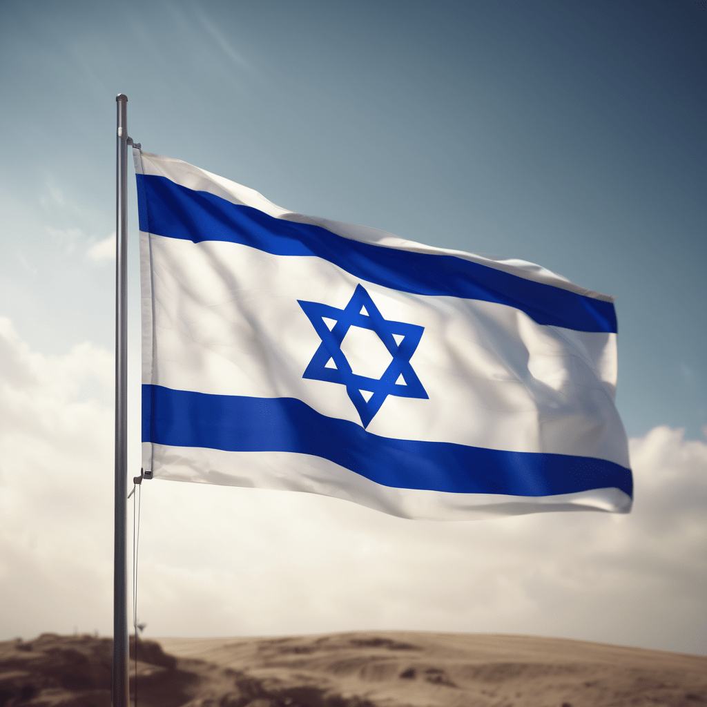 Israelische Flagge (StableDiffusionXL)