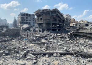 Damage_in_Gaza_Strip_during_the_October_2023 CC BY-SA 3.0 DEED Wafa