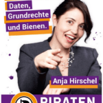 Anja Hirschel Plakat zur Bundestagswahl 2017