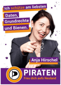Anja Hirschel Plakat zur Bundestagswahl 2017